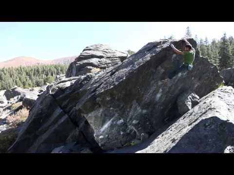 Way Lake Bouldering: Crimp Ladder (V7)