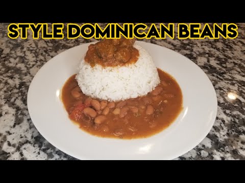 Dominican Style beans | Habichuelas Domicanas | Dominican Frijoles |Como hacer habichuelas domicanas