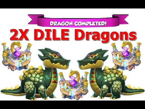 2X Dile Dragons-Dragon Mania legends |  Castle Event | Chrono Divine Event | DML | HD