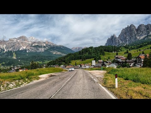 🇮🇹 LAGO DI MISURINA para CORTINA D´AMPEZZO passeio panorâmico | Dolomitas Itália 4k 60fps