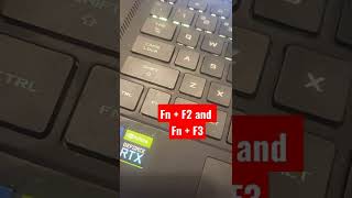 How to turn on/off Backlit Keyboard on Asus Laptop #shorts #howto