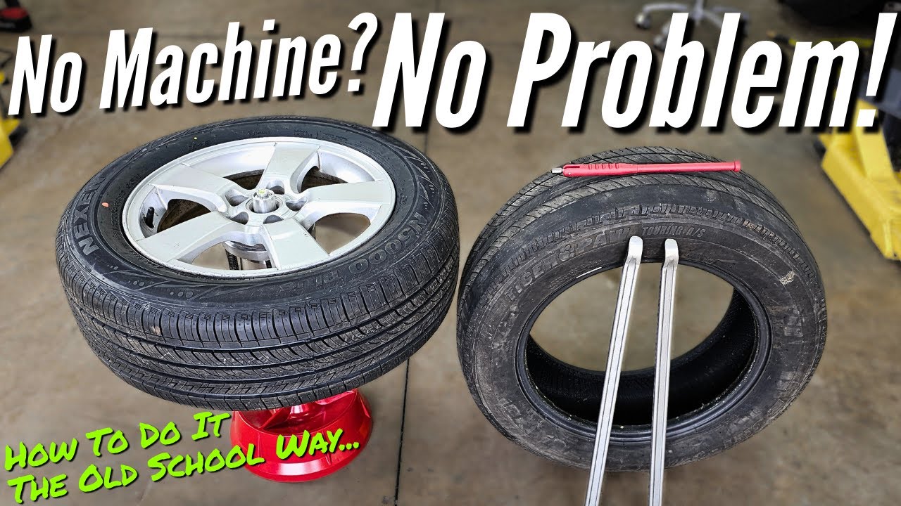 How To Mount and Balance Tires Without A Tire Machine. | Change Tires At Home - DIY