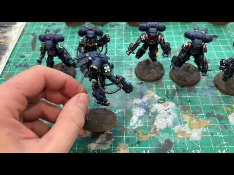 Painting and Magnetizing the Inceptor squad for the Ultramarines  - Warhammer 40k