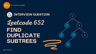 YouTube video 'Find Duplicate Subtrees - Leetcode 652 - Python'