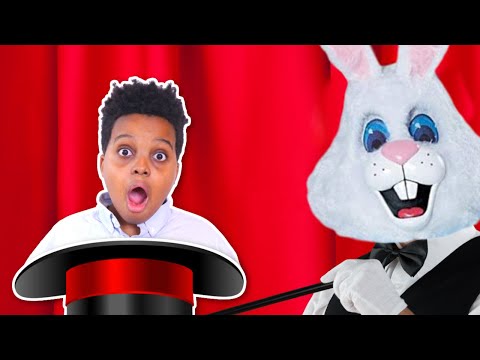 GIANT BUNNY vs Shiloh and Shasha - Magic Show Fail - Onyx Kids