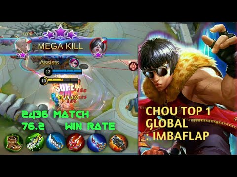 2436 Matches  . ImbaFlap'S  Top Global Chou  S15 [Mobile Legends] Top 1 Global Chou