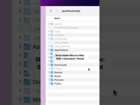 Cómo mostrar archivos ocultos en un Mac