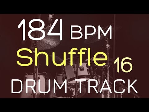Shuffle - 184 BPM - DRUM TRACK