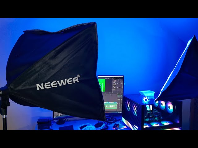 Vídeo relacionado con NEEWER RGB Softbox Kit de Luz con App Control y 9 Modos de Efectos, 24W LED Bulb CRI93+ TLCI98+, E27 Casquillo de Porcelana, 24" Softbox, para Iluminación de Fotografía de Estudio, NK800