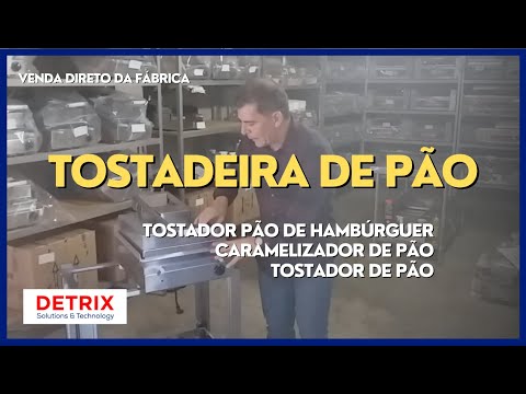Tostadeira de Pão - Tostador Pão de Hambúrguer - Caramelizador de Pão - Tostador de Pão
