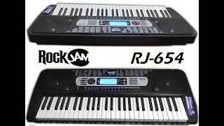 Video thumbnail for RockJam RJ-654 RJ 654 - DEMO songs by Keyboards - review - repair