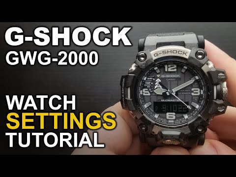 Gshock GWG 2000 - Watch settings tutorial - module 5678