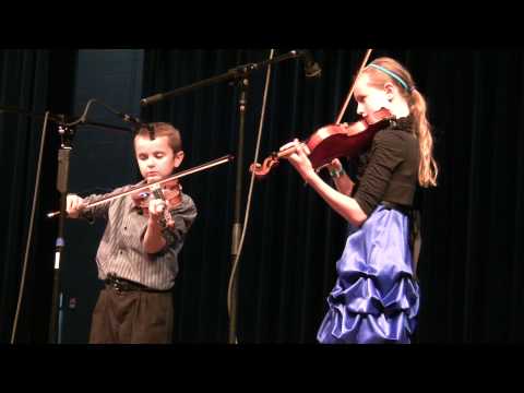 2012 Idaho Open Fiddle Contest ~ Nampa, Idaho ~ Young Twin Fiddlers ~ Entertainment