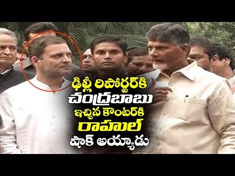 AP CM Chandrababu Naidu Strong Counter to Reporter in Delhi