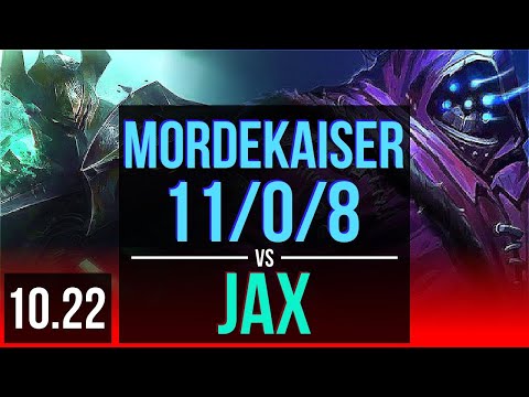 MORDEKAISER vs JAX (TOP) | 11/0/8, Legendary | EUW Grandmaster | v10.22