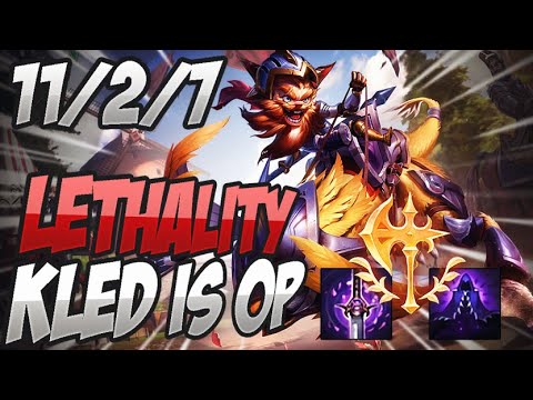 LETHALITY KLED MID IS GIGA BROKEN! CHALLENGER KLED MID GAMEPLAY!