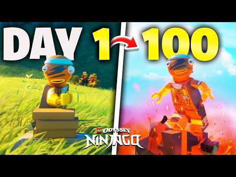 I Survived 100 Days of NINJAGO on LEGO Fortnite Odyssey