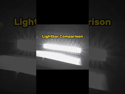 Light bar comparison to see which is the brightest one #lasfit #offroad #lightbar #4x4 #trucks