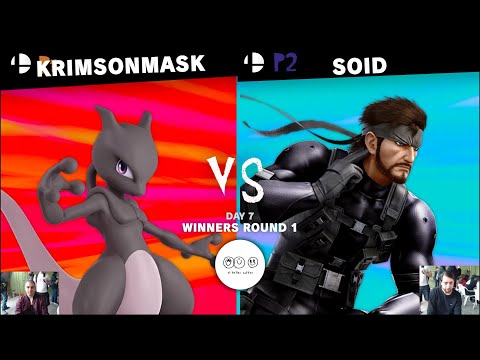 [WR1] KRIMSONMASK (MEWTWO/CAPTAIN FALCON) VS SOID (SNAKE) DAY 7 TIJUANA SSBU BIWEEKLY