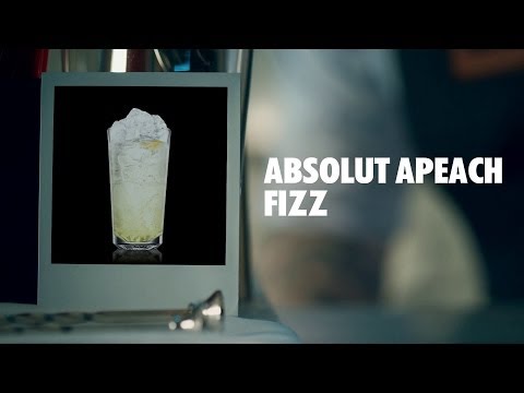 ABSOLUT APEACH FIZZ DRINK RECIPE - HOW TO MIX