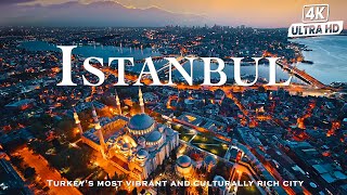 ISTANBUL 4K UHD - Relaxing Music With 11 Hours Of Drone Flying In Istanbul - 4K drone view
