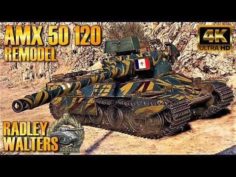 WoT AMX 50 120 Gameplay (Remodel) ♦ 8 Frags ♦ Heavy Tank Review 4k UHD