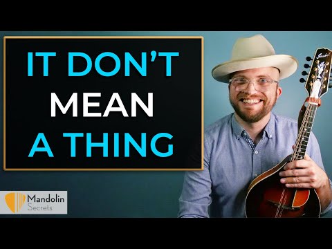 Jazz Mandolin Lesson - It Don’t Mean a Thing - melody