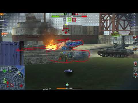Wotblitz AMX 50 B 6400k damage 2kill