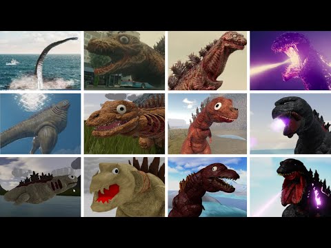 SHIN FORM 1, 2, 3, 4 Total Roblox VS Movie SHIN GODZILLA - Comparation