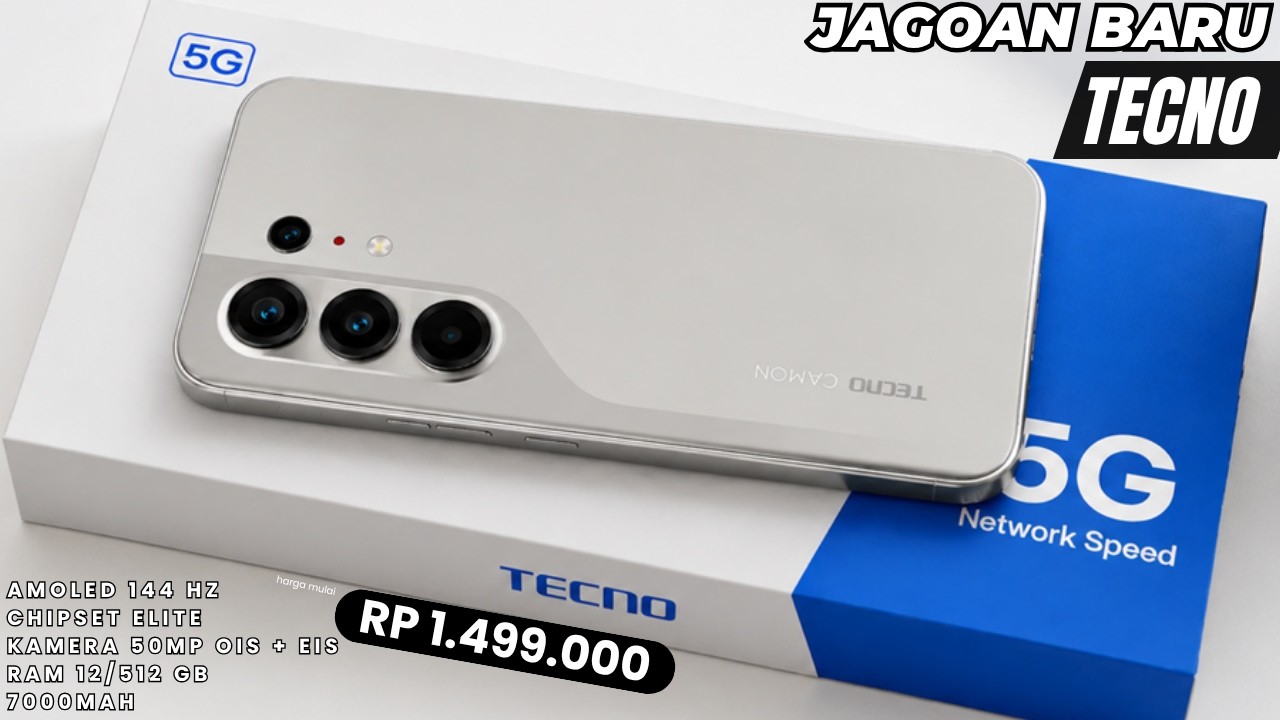 BARU DIRILIS‼️RAM 12/512 GB, 7000MAH - HP TECNO TERBARU 2026 HARGA DAN SPESIFIKASI