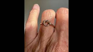 James Avery 14K Gold Love Knot Heart Ring