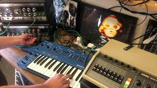 Video thumbnail for Roland SH 101 Blue; RE-201 Space Echo; Korg KR-55 Modified. by Soundgas