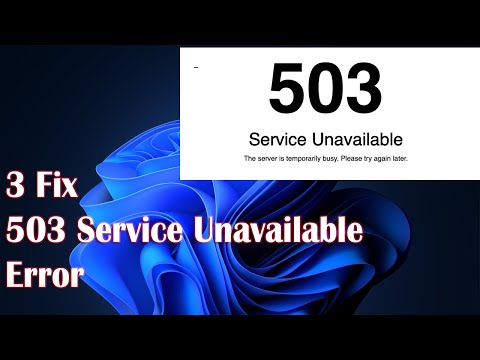 , title : '503 Service Unavailable Error - 3 Fix How To'