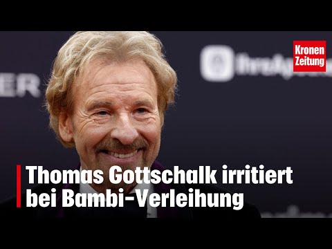 Was war da los? Thomas Gottschalk irritiert bei Bambi-Verleihung | krone.tv "NEWS"
