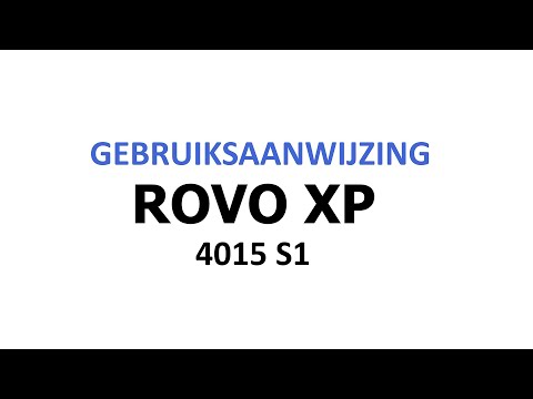 ROVO XP 4010, 4015, 4020, 4030 S1 gebruiksaanwijzing