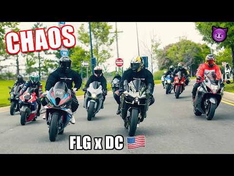 SUPERBIKES TAKEOVER The NATION'S CAPITAL 😈| FLG x DC Meet