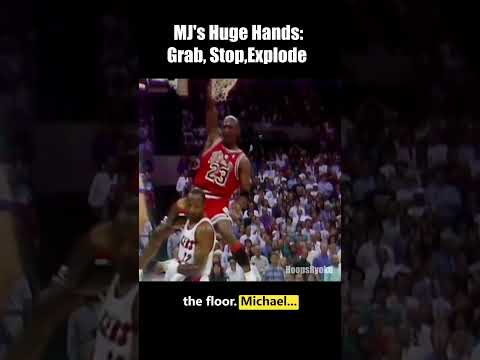 MJ's Huge Hands:Grab, Stop,Explode #nba #basketball #michaeljordan #shorts