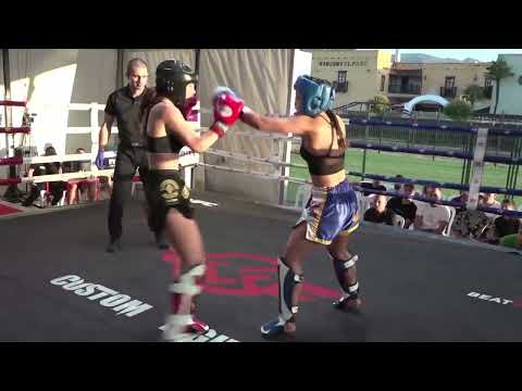 Combate K1 Raquel VS Eva pereira, lucha amateur