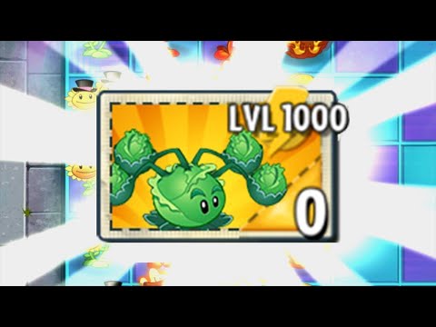 2019 100% Cabbage-pult LEVEL 1000 Power-Up! in Plants vs Zombies 2 #pvz 2 all zomboss,