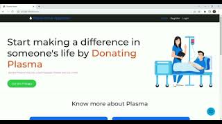 PLASMA DONOR APPLICATION DEMO VIDEO