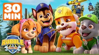 Rubble & The PAW Patrol's Best Rescue Missions! | 30 Min | Rubble & Crew