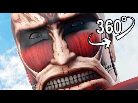 Colossal Titan appears : Attack on Titan | VR 360°