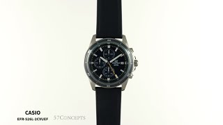 Orologio Casio Cronografo Uomo EFR-526L-2CVUEF – Cinturino In Pelle, Movimento Al Quarzo - 2