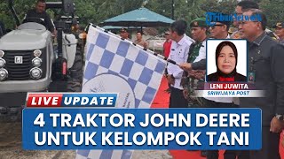 Bantu Produktivitas Pangan! Bupati OKU & Kapolres Serahkan 4 Traktor John Deere untuk Kelompok Tani