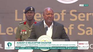 “Your Sacrifice Will Never Be Forgotten” – Mahama Pays Tribute to Crash Victims
