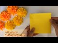 How To Make Easy And Beautiful Marigold Flowers DIY Paper Flower Paper Craft