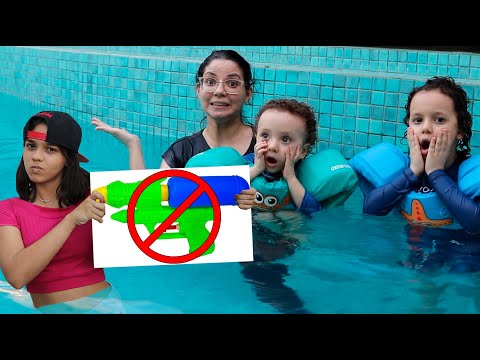 NOVAS REGRAS DE CONDUTA NA PISCINA Cadu Pontes New Learn Rules of Conduct for Children in Pool