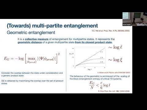 2/3 Rosario Fazio, Quantum information tools for many-body systems, Dynamical Foundations of MBQC