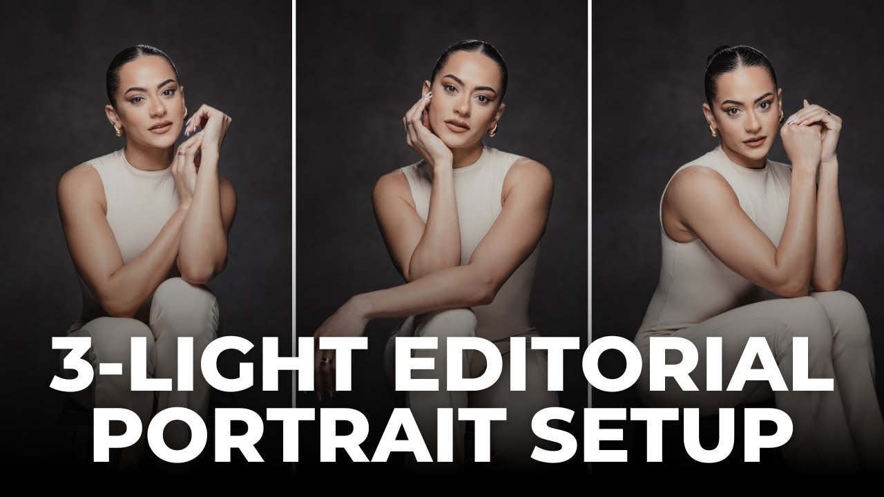 3-Light Setup for Flattering Editorial Portraits