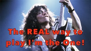 The REAL way to play I&#39;m The One by Van Halen! Weekend Wankshop 209 with Uncle Ben